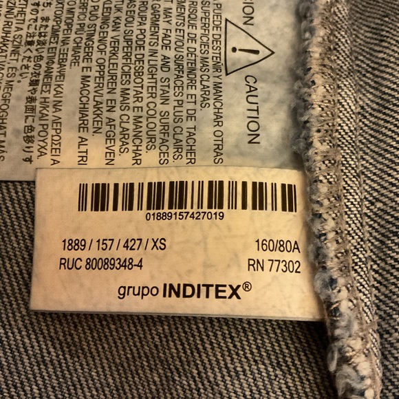 ZARA Denim Mini Dress - Size XS - NWT - Picture 9 of 10